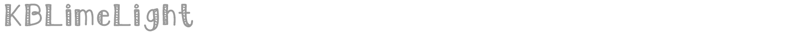 KB Lime font preview