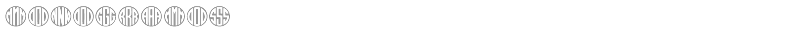 MONOGRAMOS font preview