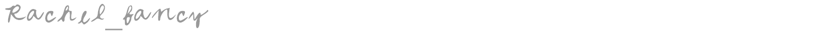 Rachel_fancy font preview
