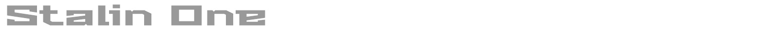 Stalin One font preview
