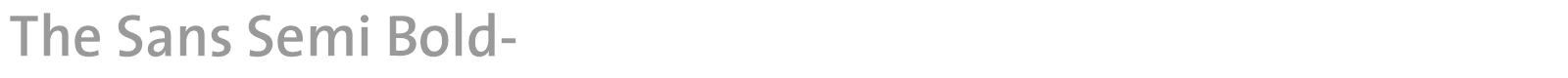 The Sans Semi Bold- font preview