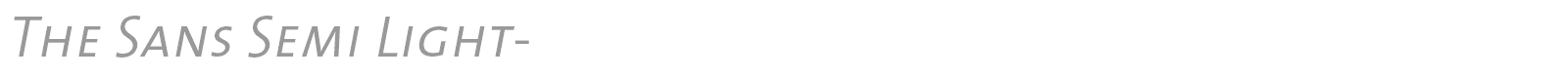 The Sans Semi Bold- font preview