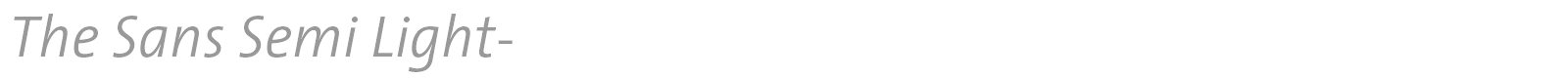 The Sans Semi Bold- font preview