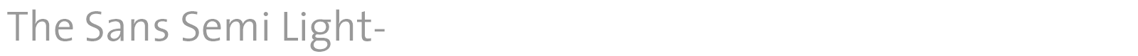 The Sans Semi Bold- font preview