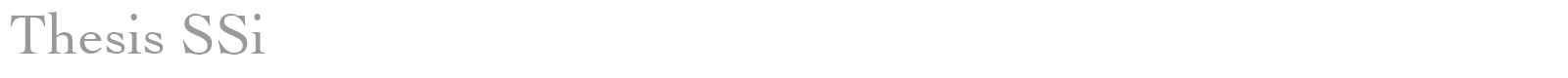Thesis SSi font preview
