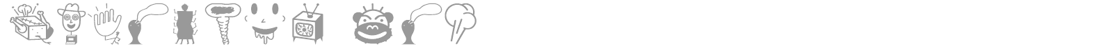 Thingbat font preview