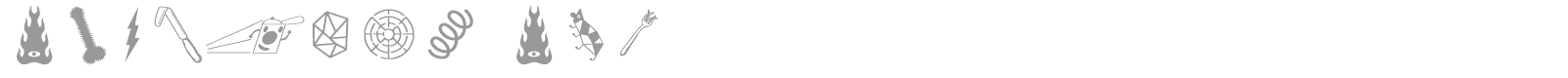 Thingbat font preview
