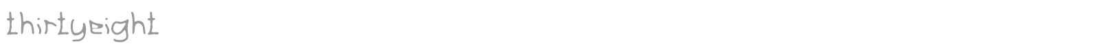 ThirtyEight font preview