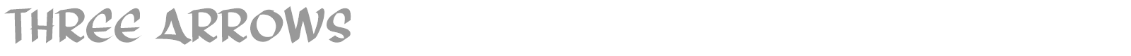 Three Arrows font preview