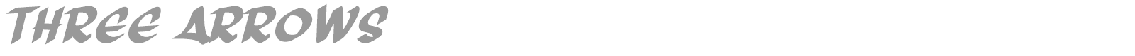 Three Arrows font preview