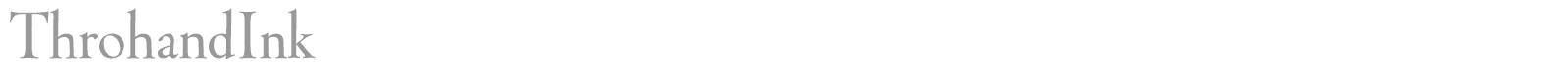 ThrohandInk font preview