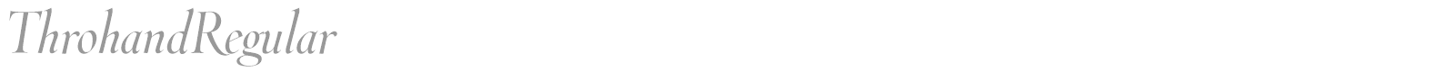 ThrohandInk font preview