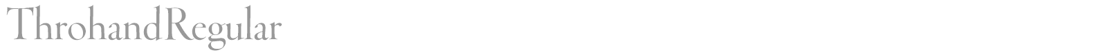 ThrohandInk font preview