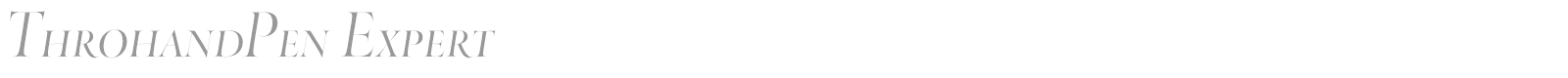 ThrohandPen font preview