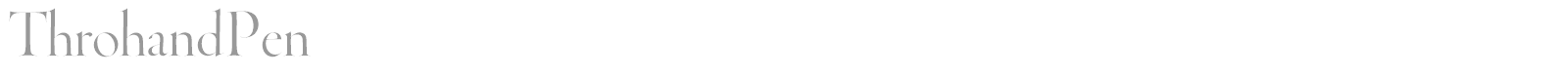 ThrohandPen font preview