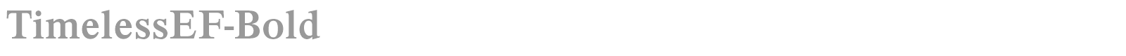 TimelessEF-Bold font preview