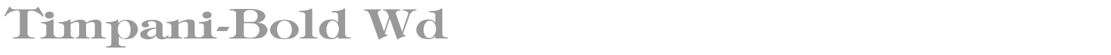 Timpani-Bold font preview