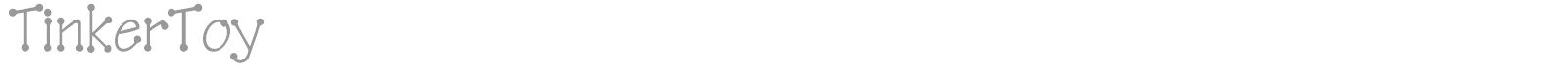 TinkerToy font preview