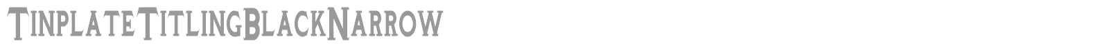 TinplateTitling font preview