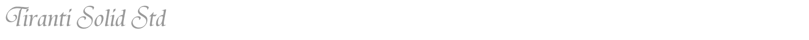 Tiranti Solid Std font preview
