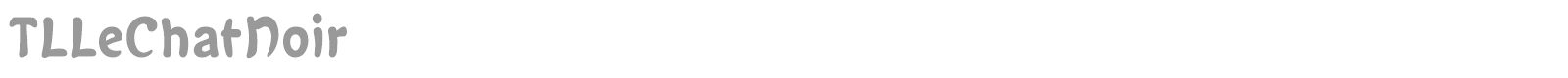 TLLeChatNoir font preview
