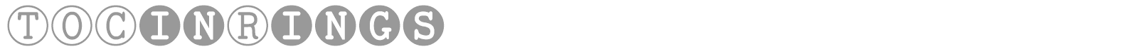 TOCinRings font preview