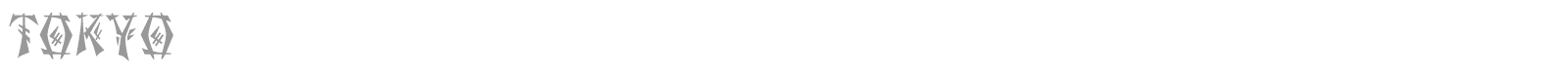 Tokyo font preview