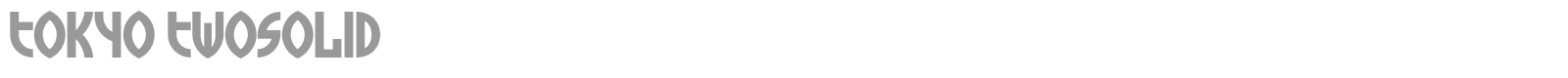 Tokyo font preview