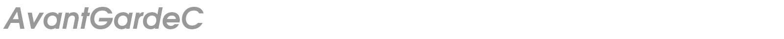 AvantGardeC font preview