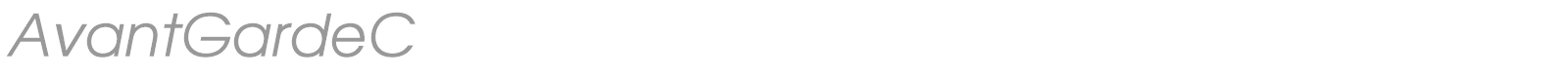 AvantGardeC font preview