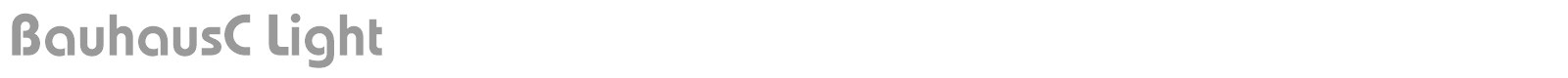 BauhausC Light font preview