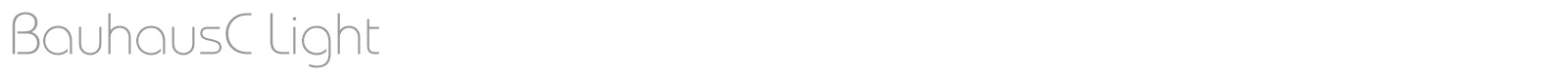 BauhausC Light font preview