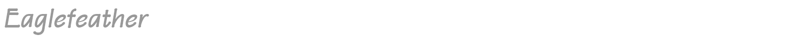Eaglefeather font preview