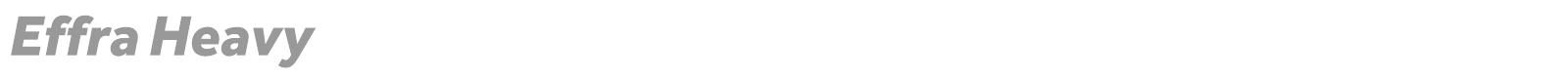 Effra Heavy font preview