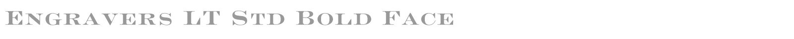 Engravers LT Std font preview
