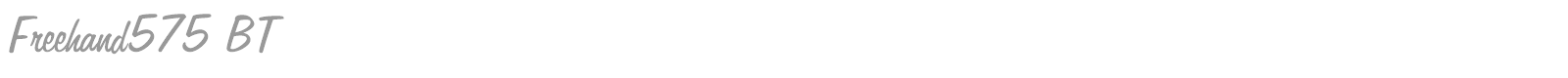 Freehand575 BT font preview