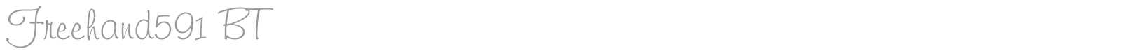 Freehand591 BT font preview