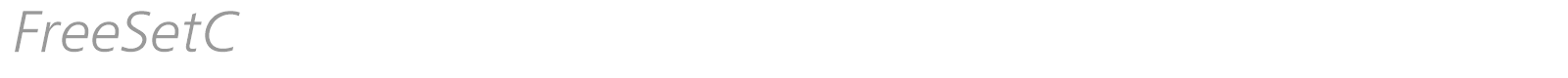 FreeSetC font preview