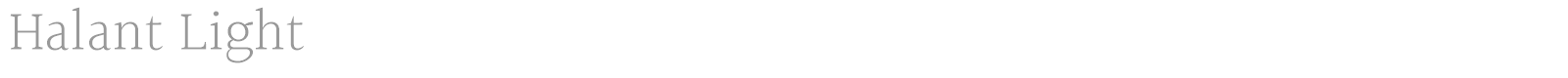 Halant font preview