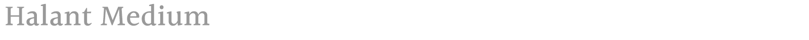 Halant font preview