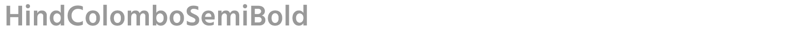 Hind Colombo SemiBold font preview