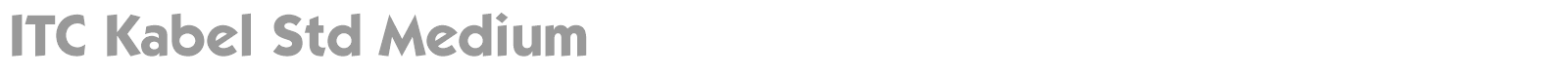 ITC Kabel Std font preview