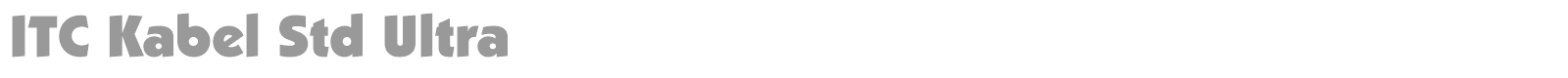 ITC Kabel Std font preview