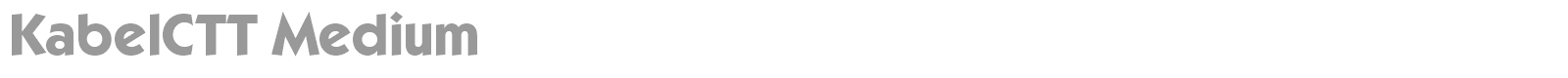 KabelCTT Medium font preview