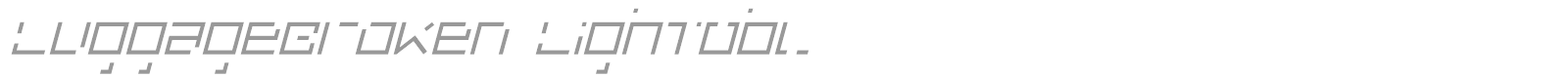 LuggageBroken font preview