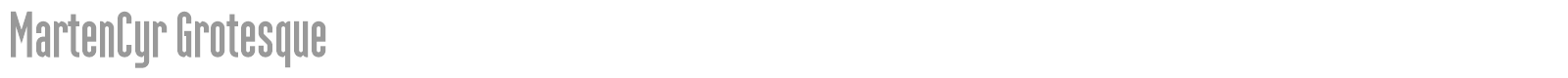 MartenCyr Grotesque font preview