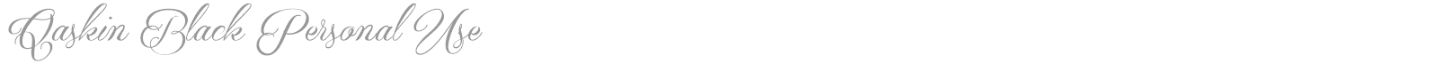 Qaskin Black Personal Use font preview