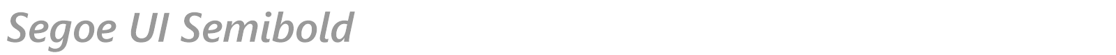 Segoe UI Semibold font preview