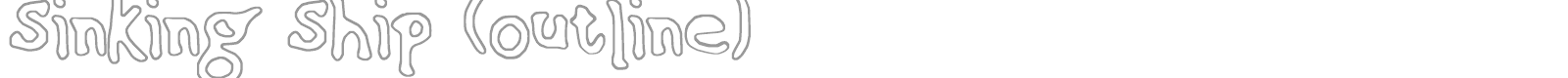 Sinking Ship font preview