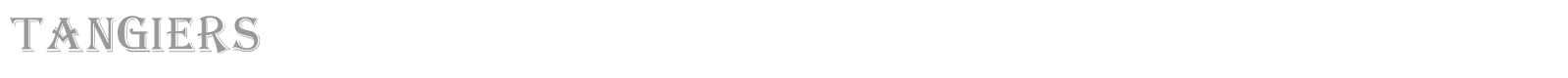 Tangiers font preview
